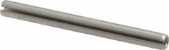 Made in USA - 1/8" Diam x 1-3/8" Long Slotted Spring Pin - Grade 420 Stainless Steel, Bright Finish - Exact Tooling