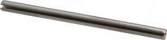 Made in USA - 1/8" Diam x 2" Long Slotted Spring Pin - Grade 420 Stainless Steel, Bright Finish - Exact Tooling