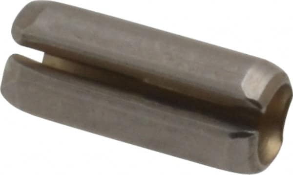 Value Collection - 5/32" Diam x 3/8" Long Slotted Spring Pin - Grade 420 Stainless Steel, Bright Finish - Exact Tooling