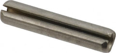 Made in USA - 5/32" Diam x 3/4" Long Slotted Spring Pin - Grade 420 Stainless Steel, Bright Finish - Exact Tooling