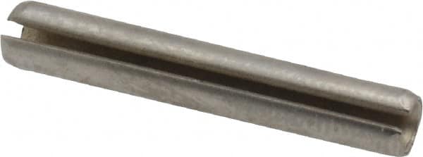Made in USA - 5/32" Diam x 1" Long Slotted Spring Pin - Grade 420 Stainless Steel, Bright Finish - Exact Tooling