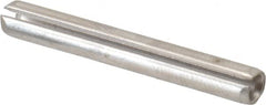 Made in USA - 5/32" Diam x 1-1/4" Long Slotted Spring Pin - Grade 420 Stainless Steel, Bright Finish - Exact Tooling