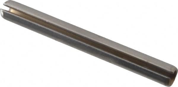 Made in USA - 5/32" Diam x 1-1/2" Long Slotted Spring Pin - Grade 420 Stainless Steel - Exact Tooling