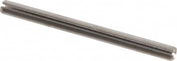 Made in USA - 5/32" Diam x 2" Long Slotted Spring Pin - Grade 420 Stainless Steel, Bright Finish - Exact Tooling
