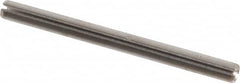 Made in USA - 5/32" Diam x 2" Long Slotted Spring Pin - Grade 420 Stainless Steel, Bright Finish - Exact Tooling