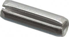 Made in USA - 3/16" Diam x 5/8" Long Slotted Spring Pin - Grade 420 Stainless Steel, Bright Finish - Exact Tooling