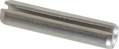 Made in USA - 3/16" Diam x 7/8" Long Slotted Spring Pin - Grade 420 Stainless Steel, Bright Finish - Exact Tooling