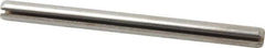 Made in USA - 3/16" Diam x 2-1/2" Long Slotted Spring Pin - Grade 420 Stainless Steel, Bright Finish - Exact Tooling