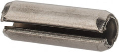 Made in USA - 7/32" Diam x 5/8" Long Slotted Spring Pin - Grade 420 Stainless Steel, Bright Finish - Exact Tooling