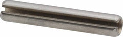 Made in USA - 7/32" Diam x 1-1/4" Long Slotted Spring Pin - Grade 420 Stainless Steel, Bright Finish - Exact Tooling