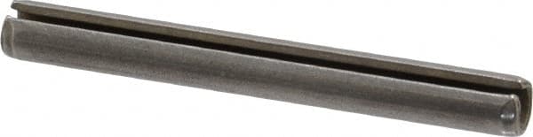 Made in USA - 7/32" Diam x 2" Long Slotted Spring Pin - Grade 420 Stainless Steel, Bright Finish - Exact Tooling