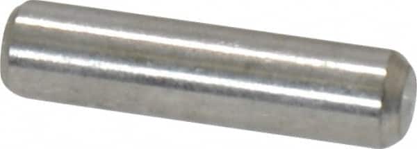 Value Collection - 1/8" Diam x 1/2" Pin Length 18-8 Stainless Steel Standard Dowel Pin - Bright Finish - Exact Tooling