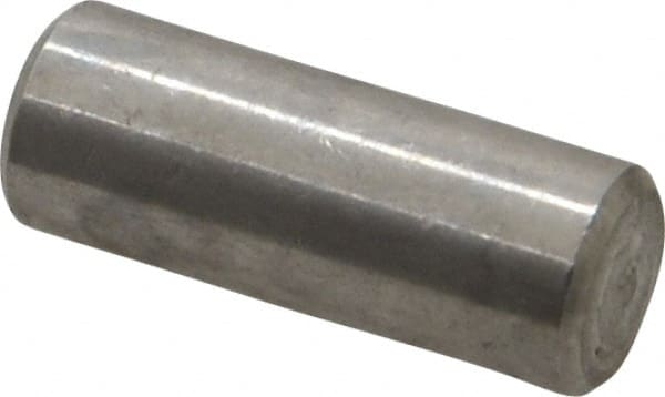 Value Collection - 3/8" Diam x 1" Pin Length 18-8 Stainless Steel Standard Dowel Pin - Bright Finish - Exact Tooling