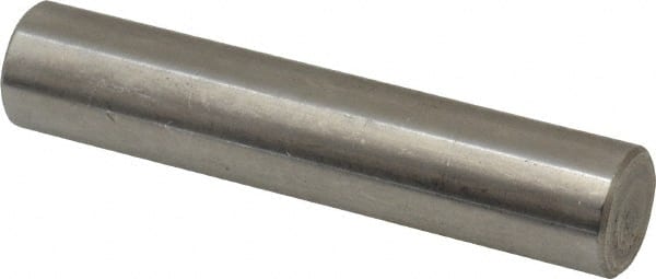 Value Collection - 1/2" Diam x 2-1/2" Pin Length 18-8 Stainless Steel Standard Dowel Pin - Bright Finish - Exact Tooling