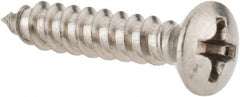 Value Collection - #6 Oval Head Phillips Sheet Metal Screw - Stainless Steel, 3/4" OAL, Grade 18-8 - Exact Tooling