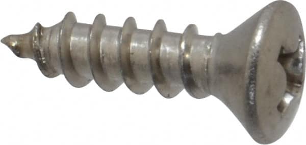 Value Collection - #8 Oval Head Phillips Sheet Metal Screw - Stainless Steel, 5/8" OAL, Grade 18-8 - Exact Tooling