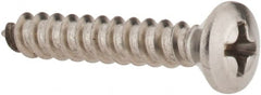 Value Collection - #8 Oval Head Phillips Sheet Metal Screw - Stainless Steel, 1" OAL, Grade 18-8 - Exact Tooling