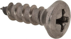 Value Collection - #10 Oval Head Phillips Sheet Metal Screw - Stainless Steel, 5/8" OAL, Grade 18-8 - Exact Tooling