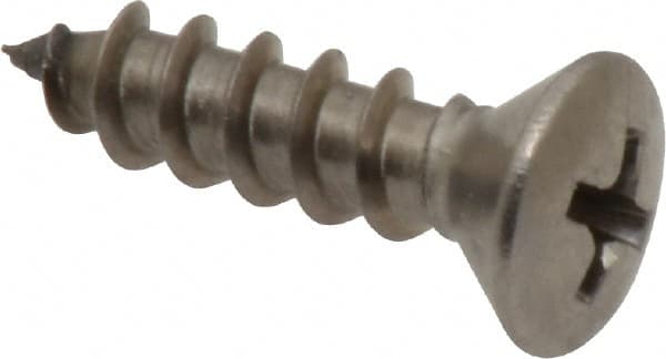 Value Collection - #10 Oval Head Phillips Sheet Metal Screw - Stainless Steel, 3/4" OAL, Grade 18-8 - Exact Tooling
