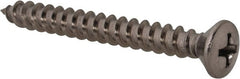 Value Collection - #10 Oval Head Phillips Sheet Metal Screw - Stainless Steel, 1-3/4" OAL, Grade 18-8 - Exact Tooling