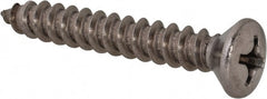Value Collection - #14 Oval Head Phillips Sheet Metal Screw - Stainless Steel, 1-3/4" OAL, Grade 18-8 - Exact Tooling
