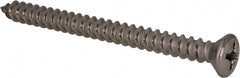 Value Collection - #14 Oval Head Phillips Sheet Metal Screw - Stainless Steel, 3" OAL, Grade 18-8 - Exact Tooling