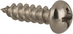 Value Collection - #6 Round Head Phillips Sheet Metal Screw - Stainless Steel, 1/2" Length Under Head, Grade 18-8 - Exact Tooling