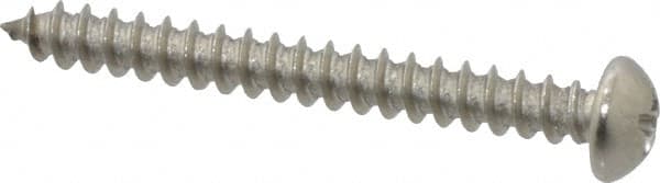 Value Collection - #8 Round Head Phillips Sheet Metal Screw - Stainless Steel, 1-1/2" Length Under Head, Grade 18-8 - Exact Tooling
