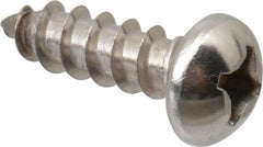 Value Collection - #12 Round Head Phillips Sheet Metal Screw - Stainless Steel, 3/4" Length Under Head, Grade 18-8 - Exact Tooling