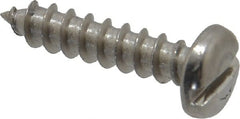 Value Collection - #8 Pan Head Slotted Sheet Metal Screw - Stainless Steel, 3/4" Length Under Head, Grade 18-8 - Exact Tooling