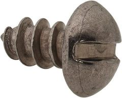 Value Collection - #10 Round Head Slotted Sheet Metal Screw - Stainless Steel, 3/8" Length Under Head, Grade 18-8 - Exact Tooling