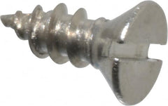 Value Collection - #2 Flat Head Slotted Sheet Metal Screw - Stainless Steel, 1/4" OAL, Grade 18-8 - Exact Tooling