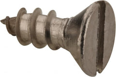Value Collection - #6 Flat Head Slotted Sheet Metal Screw - Stainless Steel, 3/8" OAL, Grade 18-8 - Exact Tooling
