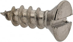 Value Collection - #8 Flat Head Slotted Sheet Metal Screw - Stainless Steel, 1/2" OAL, Grade 18-8 - Exact Tooling