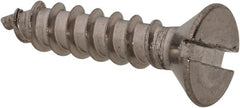 Value Collection - #8 Flat Head Slotted Sheet Metal Screw - Stainless Steel, 3/4" OAL, Grade 18-8 - Exact Tooling