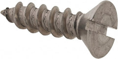 Value Collection - #10 Flat Head Slotted Sheet Metal Screw - Stainless Steel, 3/4" OAL, Grade 18-8 - Exact Tooling