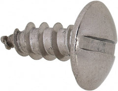 Value Collection - #6 Truss Head Slotted Sheet Metal Screw - Stainless Steel, 3/8" Length Under Head, Grade 18-8 - Exact Tooling