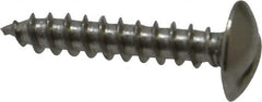 Value Collection - #6 Truss Head Slotted Sheet Metal Screw - Stainless Steel, 3/4" Length Under Head, Grade 18-8 - Exact Tooling
