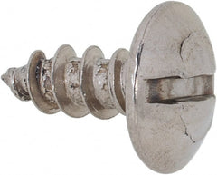 Value Collection - #10 Truss Head Slotted Sheet Metal Screw - Stainless Steel, 1/2" Length Under Head, Grade 18-8 - Exact Tooling