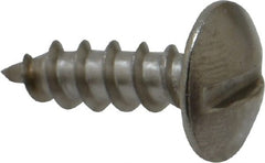 Value Collection - #10 Truss Head Slotted Sheet Metal Screw - Stainless Steel, 5/8" Length Under Head, Grade 18-8 - Exact Tooling