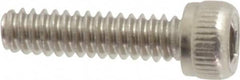 Value Collection - #4-40 UNC Hex Socket Drive, Socket Cap Screw - Grade 18-8 Stainless Steel, Uncoated, Fully Threaded, 7/16" Length Under Head - Exact Tooling
