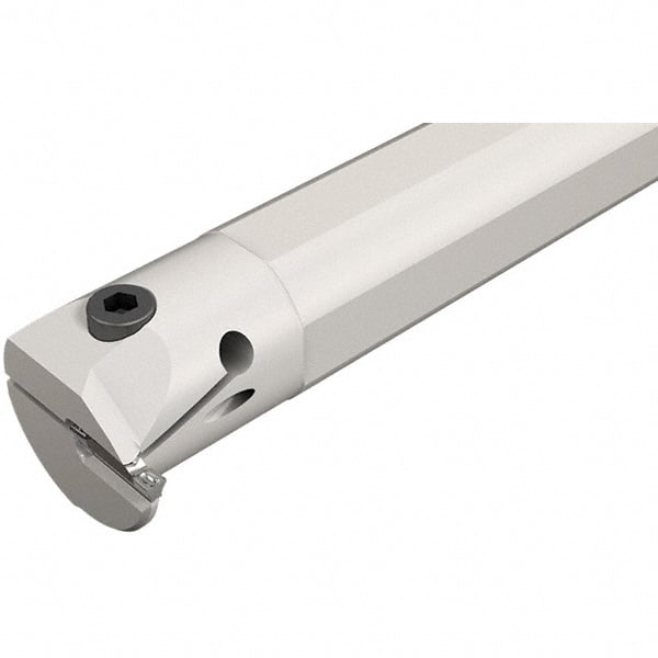 Iscar - HELII, Internal, Right Hand, 5mm Max Depth of Cut, 3 to 3.18mm Groove Width, Indexable Grooving Tool Holder - 25mm Shank Width, 160mm OAL, Through Coolant - Exact Tooling