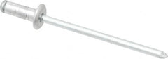 RivetKing - Size 41-43 Dome Head Aluminum Multi Grip Blind Rivet - Steel Mandrel, 0.039" to 0.187" Grip, 1/4" Head Diam, 0.129" to 0.133" Hole Diam, 0.389" Length Under Head, 1/8" Body Diam - Exact Tooling