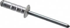 RivetKing - Size 63-67 Dome Head Aluminum Multi Grip Blind Rivet - Steel Mandrel, 0.187" to 0.456" Grip, 3/8" Head Diam, 0.192" to 0.196" Hole Diam, 0.716" Length Under Head, 3/16" Body Diam - Exact Tooling