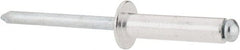 RivetKing - Size 610 Dome Head Aluminum Open End Blind Rivet - Steel Mandrel, 0.501" to 5/8" Grip, 3/8" Head Diam, 0.192" to 0.196" Hole Diam, 0.825" Length Under Head, 3/16" Body Diam - Exact Tooling