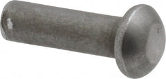 RivetKing - 3/16" Body Diam, Round Steel Solid Rivet - 5/8" Length Under Head - Exact Tooling
