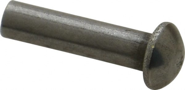 RivetKing - 3/16" Body Diam, Countersunk Uncoated Steel Solid Rivet - 3/4" Length Under Head, 90° Countersunk Head Angle - Exact Tooling