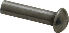 RivetKing - 3/16" Body Diam, Countersunk Uncoated Steel Solid Rivet - 3/4" Length Under Head, 90° Countersunk Head Angle - Exact Tooling