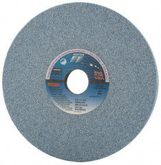 Norton - 8" Diam x 1-1/4" Hole x 1" Thick, J Hardness, 46 Grit Surface Grinding Wheel - Ceramic, Type 5, Coarse Grade, 3,600 Max RPM, Vitrified Bond, One-Side Recess - Exact Tooling