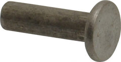 RivetKing - 3/16" Body Diam, Countersunk Uncoated Steel Solid Rivet - 5/8" Length Under Head, 90° Countersunk Head Angle - Exact Tooling